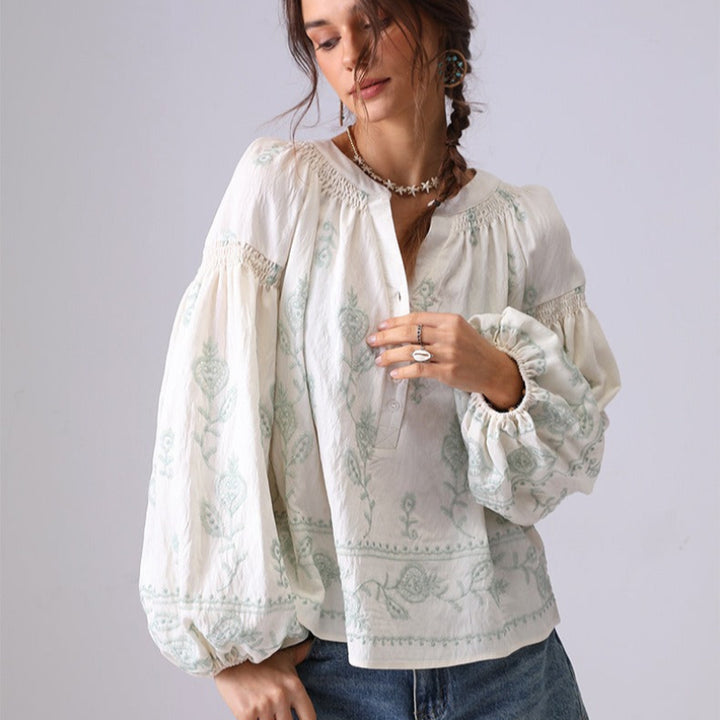 ADELE LINEN BLOUSE