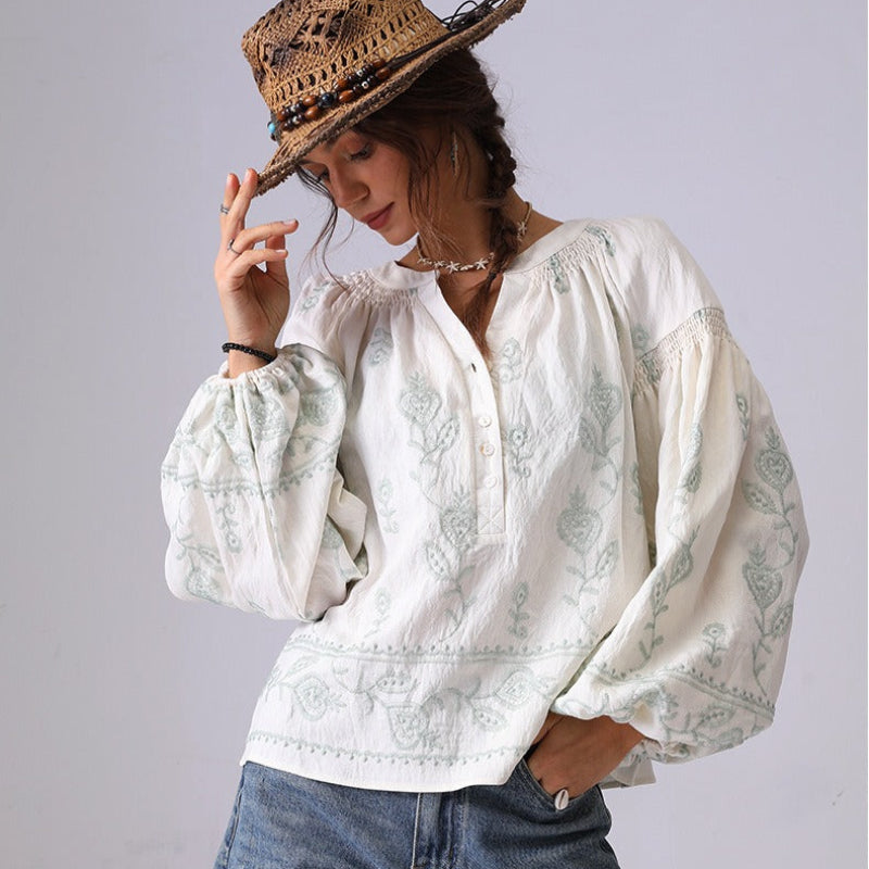 ADELE LINEN BLOUSE