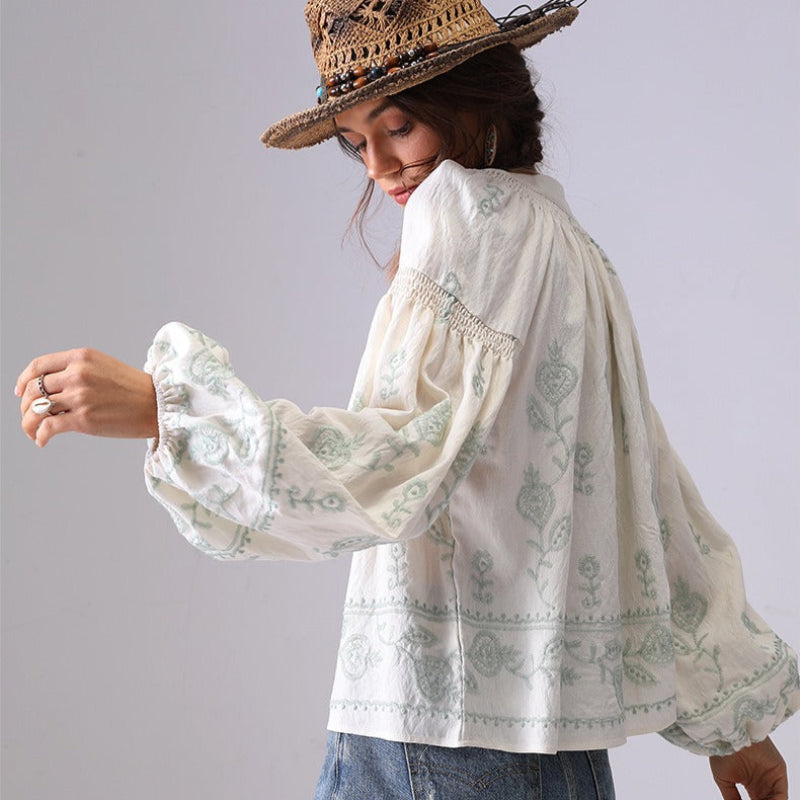 ADELE LINEN BLOUSE