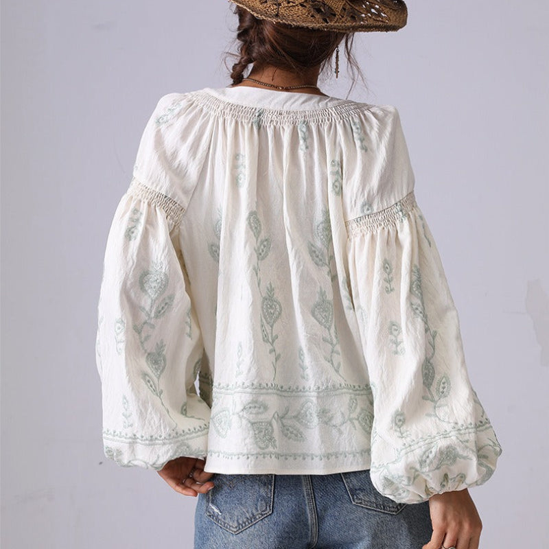 ADELE LINEN BLOUSE