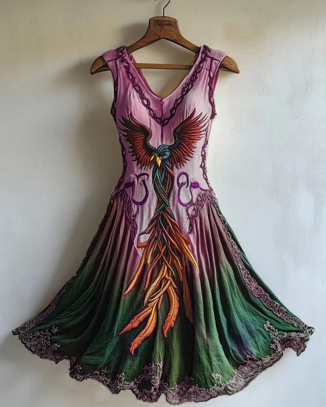 PHOENIX V-NECK DRESS