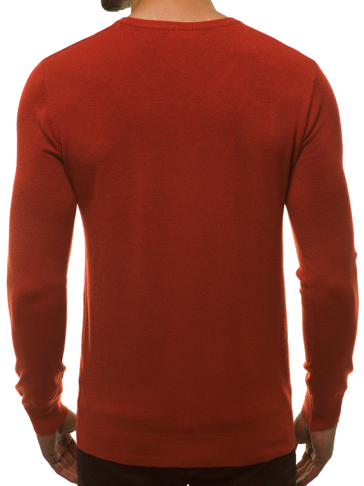 Sweter męski ciemny-camel OZONEE TMK/YY03/10