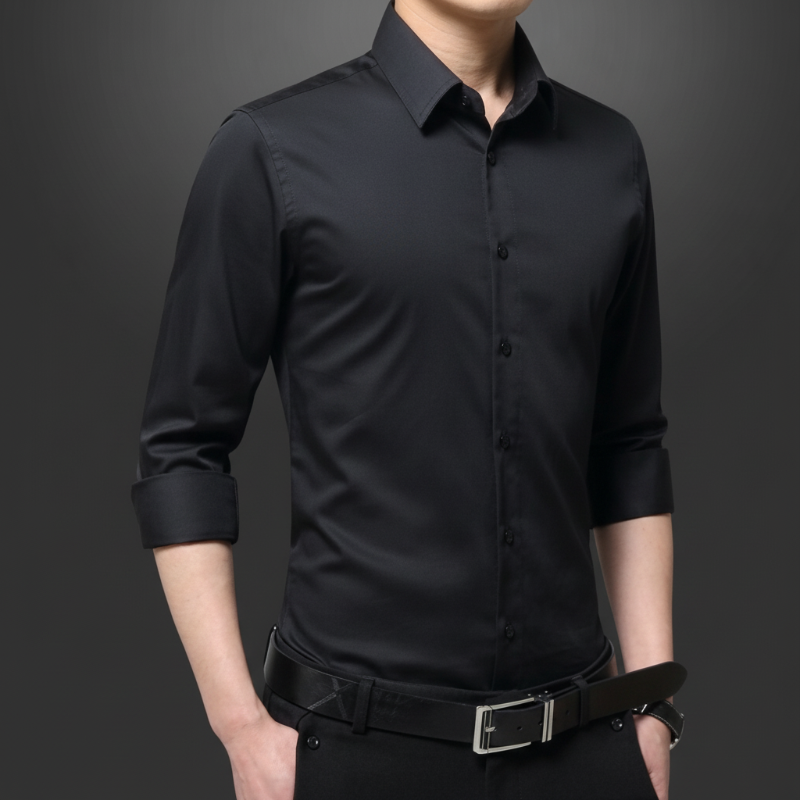 LAURO LINEN SLIM SHIRT