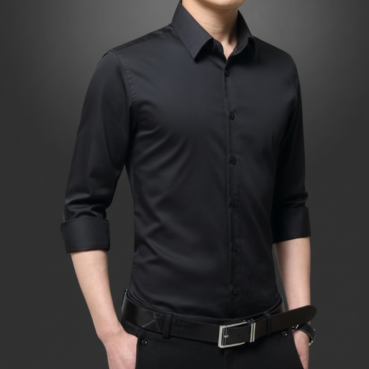 LAURO LINEN SLIM SHIRT