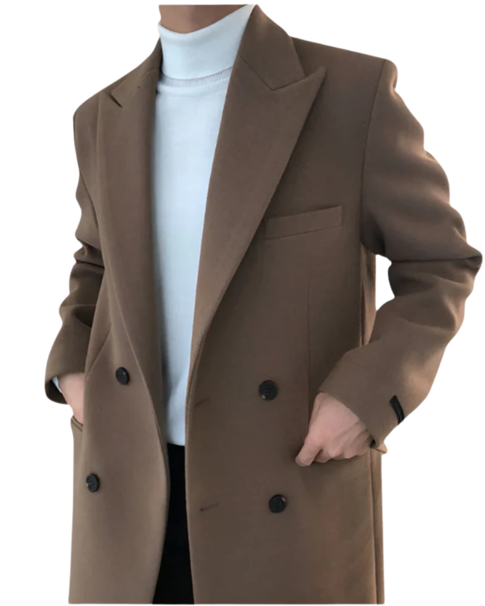 KENNETH REBELS | ELEANOR DOUBLE-BREASTED WOOL COAT FOR MEN