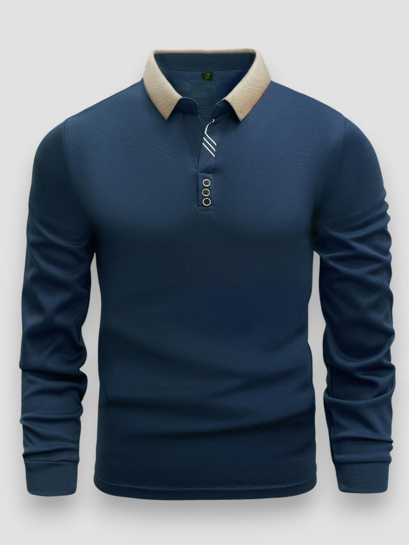 LAURENT MONACO | LONG SLEEVE POLO SHIRT FOR MEN