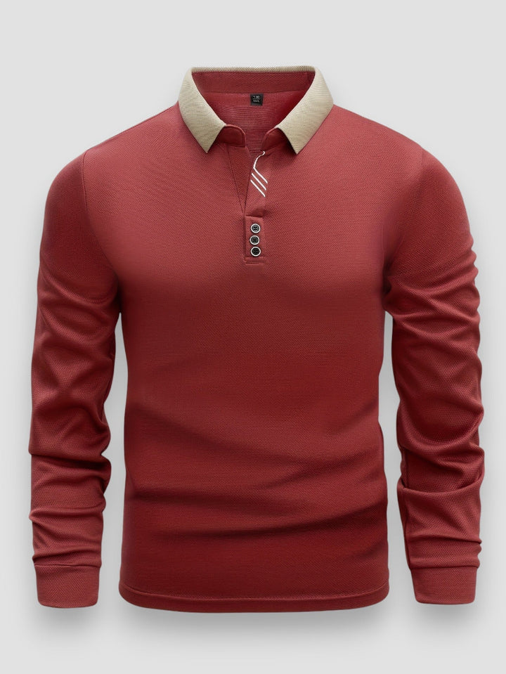 LAURENT MONACO | LONG SLEEVE POLO SHIRT FOR MEN