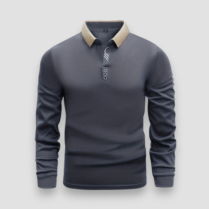 LAURENT MONACO | LONG SLEEVE POLO SHIRT FOR MEN