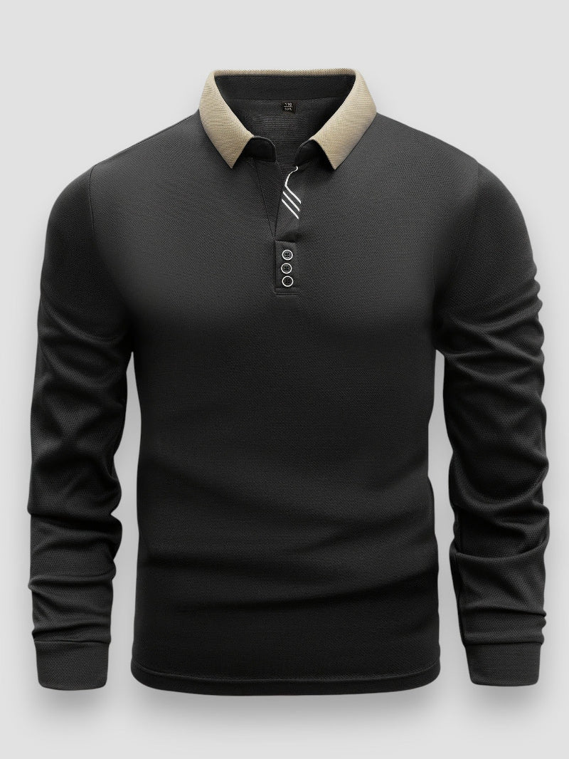 LAURENT MONACO | LONG SLEEVE POLO SHIRT FOR MEN