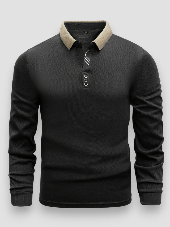 LAURENT MONACO | LONG SLEEVE POLO SHIRT FOR MEN