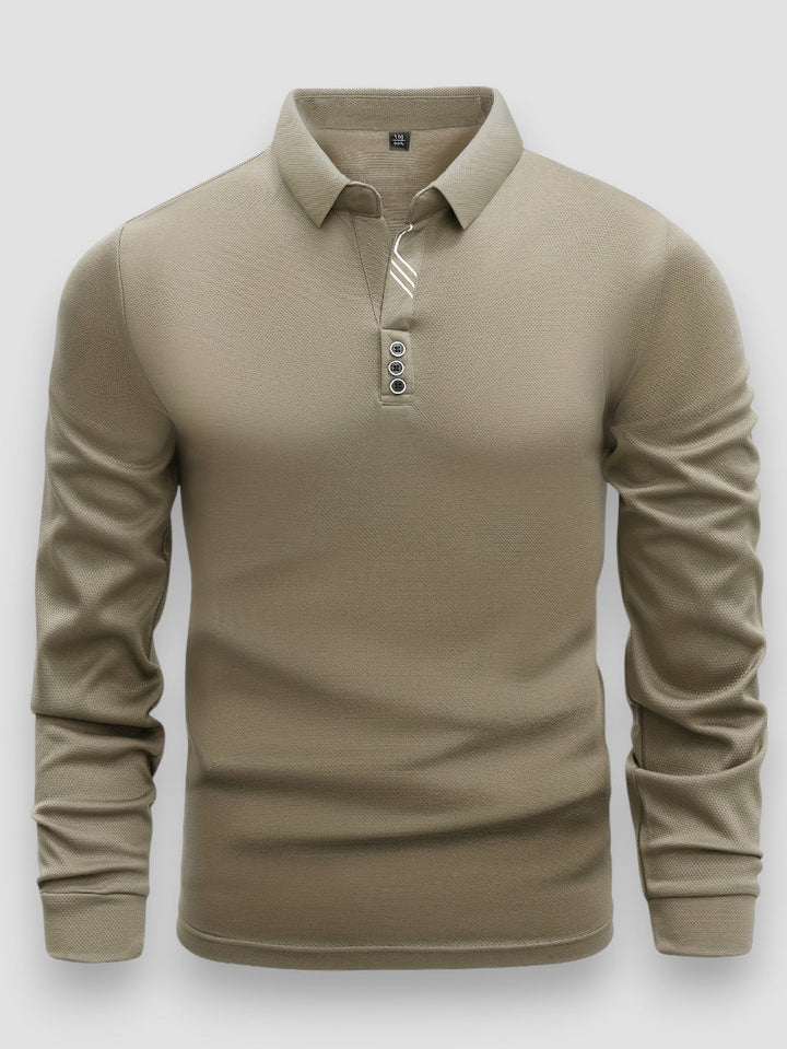 LAURENT MONACO | LONG SLEEVE POLO SHIRT FOR MEN